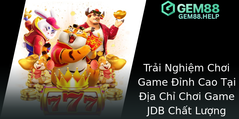 Trải Nghiệm Chơi Game Đỉnh Cao Tại Địa Chỉ Chơi Game JDB Chất Lượng